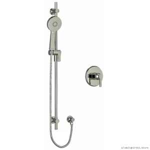 Polished Nickel Pressure Balance Shower Faucet with Modern Design - Moment