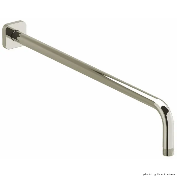 RIOBEL Model #573PN Modern Wall Mount Shower Arm w/Square Trim - Polished Nickel