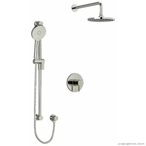 Polished Nickel Modern Shower Faucet Trim Kit by RIOBEL