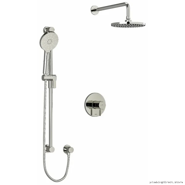 Polished Nickel Modern Shower Faucet Trim Kit by RIOBEL