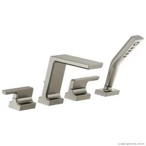 Modern Roman Tub Faucet Trim with Handheld Shower – Stainless Steel T4799-SS by Delta