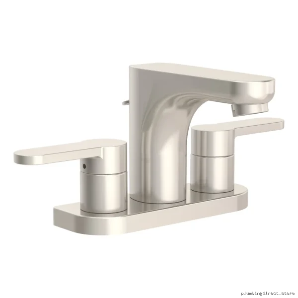 Modern Centerset Bathroom Faucet with Pop-Up Drain - Satin Nickel SLC-6712-STN-1.5 Symmons