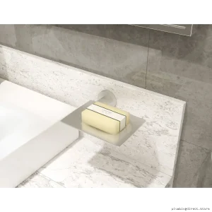 Modern Satin Nickel Soap Dish – Stylish Bath Accessory