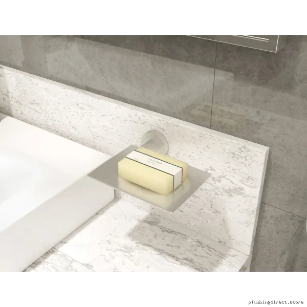 Modern Satin Nickel Soap Dish – Stylish Bath Accessory