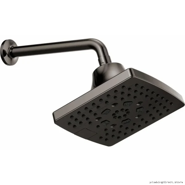 Modern Shower Arm with Flange - Kintsu 83806-BNX Black Onyx Finish by Brizo