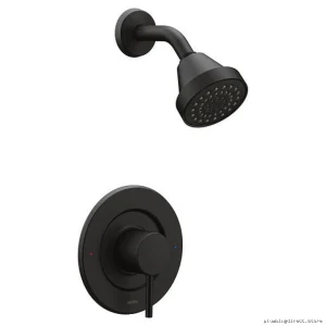 Align Modern Shower Trim - Matte Black Easy-Install Moen T2192BL