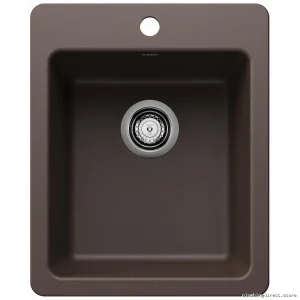 Loven Single Bowl Dual-Mount Counter Depth Sinks – Modern Design | Model CAFÉ BLANCO