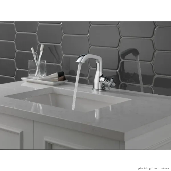 Modern Single Handle Bath Faucet Stryke 576-SSMPU-LHP-DST in Durable Stainless Steel - Image 2