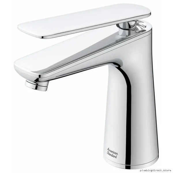 Modern Single-Hole Bath Faucet w/ Pop-Up Drain & High-Flow - Chrome AS Model