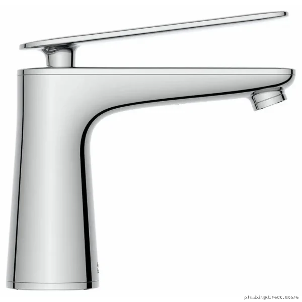 Modern Single-Hole Bath Faucet w/ Pop-Up Drain & High-Flow - Chrome AS Model - Image 2
