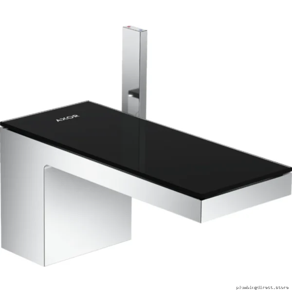 Modern Single Hole Bathroom Faucet by Axor MyEdition 70 - Chrome & Black Finish 47010601