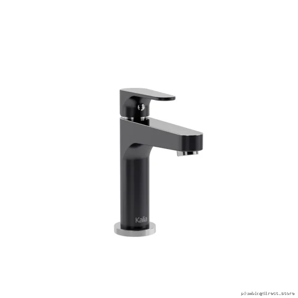 Modern Single-Hole Bathroom Faucet - Kontour Black Chrome Faucet BF