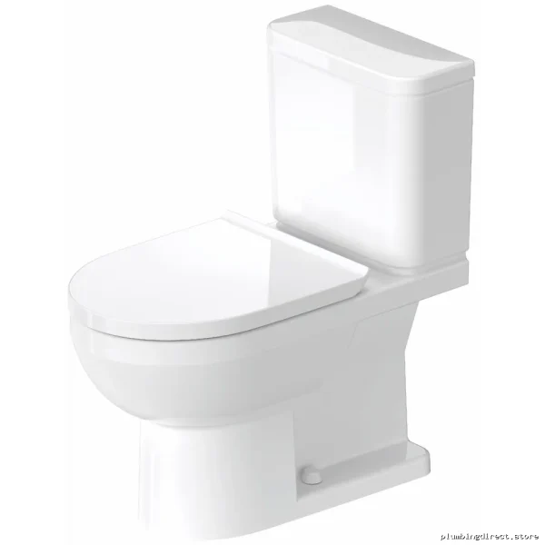 Modern Spacious Tall Elongated Basic White Toilet Bowl - Duravit
