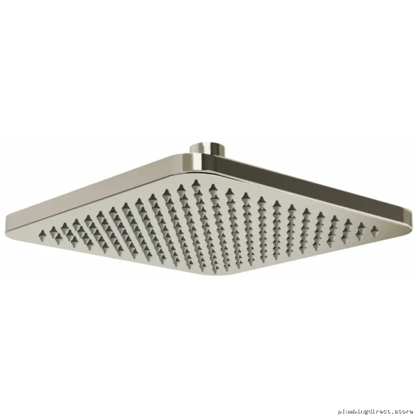 RIOBEL 478PN Modern Square Rain Showerhead with Polished Nickel Finish