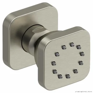 Modern Square Shower Spray in Brushed Nickel - RIOBEL 377BN
