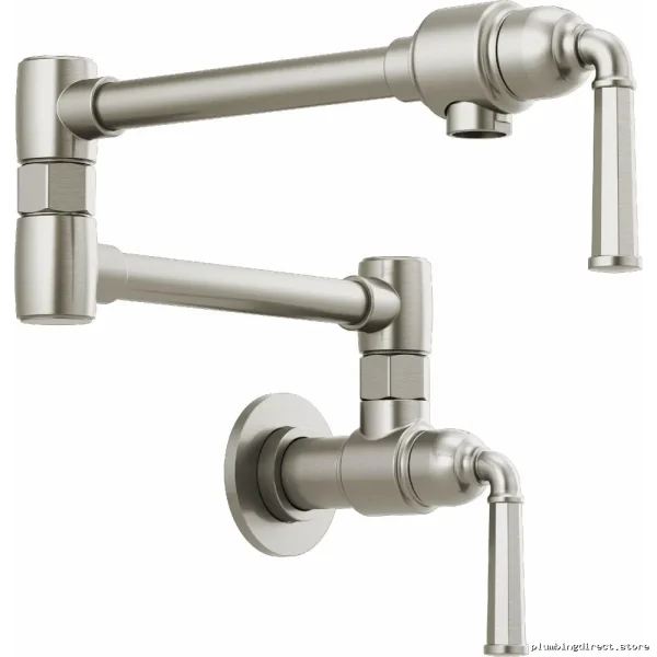 Stainless Steel Wall Mount Pot Filler - Brizo 62874LF-SS