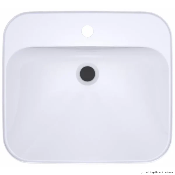 Toto Arvina Cotton White Rectangular Vessel Sink - Modern Bathroom Design