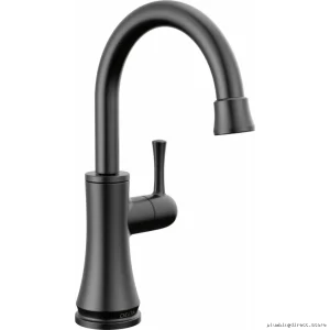 Modern Transitional Beverage Tap - Matte Black 1920-BL-DST Delta