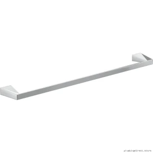 Stylish Chrome Bathroom Towel Bar - Modern Trillian Delta Series