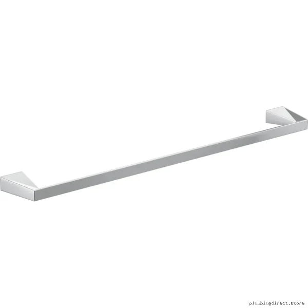 Stylish Chrome Bathroom Towel Bar - Modern Trillian Delta Series