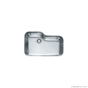 Modern 1-Bowl Undermount Sink in Durable Composite Granite (ORX110) by Franke