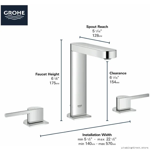 Modern Versatile Bathroom Faucet - Polished Chrome 20302003 Grohe - Image 2