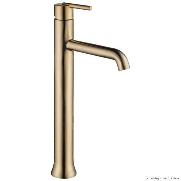 Modern Bathroom Vessel Sink Faucet in Champagne Bronze - Trinsic - Image 4