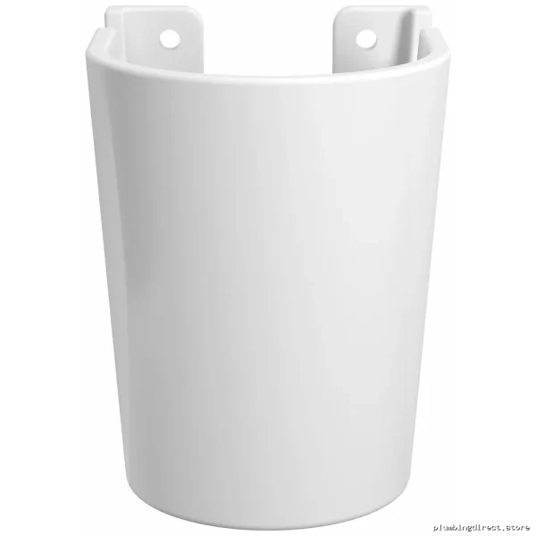 Modern Wall Mount Sink Shroud - Space-Saving Design, Grohe Alpine White Finish - Image 2