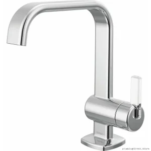 Allaria Modern Water-Saving Eco-Friendly Single Hole Bathroom Faucet – Polished Chrome Finish