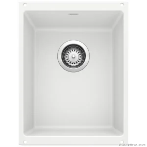 Modern .75 Bowl Undermount Silgranit Sink - White