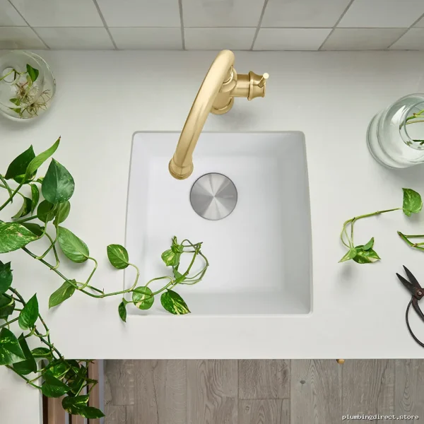 Performa U 1 Modern Bowl Undermount Silgranit Bar Sink - White 402143 - Image 3