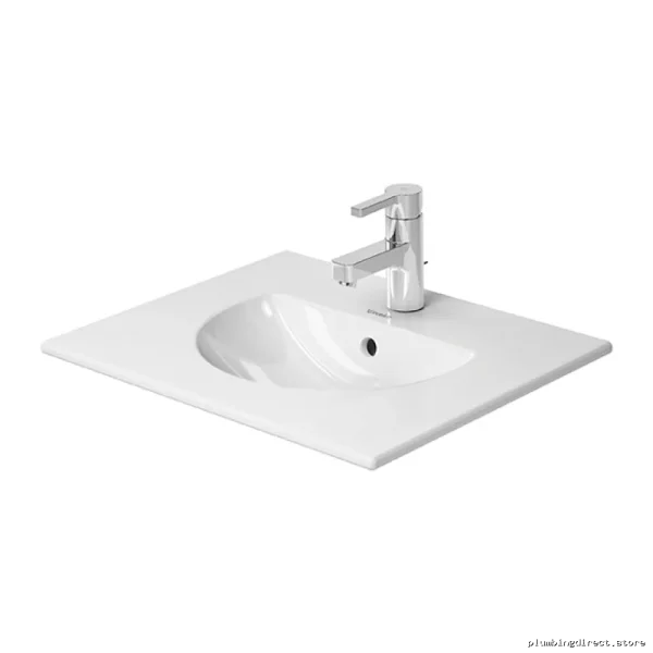 Duravit White Single Hole Bathroom Sink - Modern Basin Design 0499530000