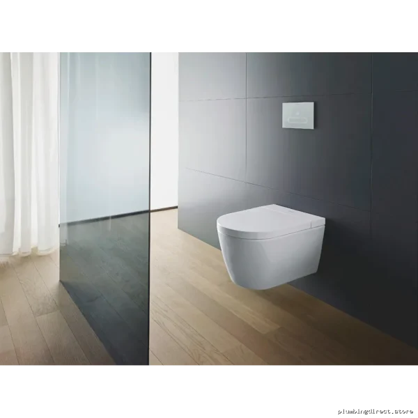 Duravit ME by Starck Wall-Hung Toilet White Modern Design Without Seat - Image 3