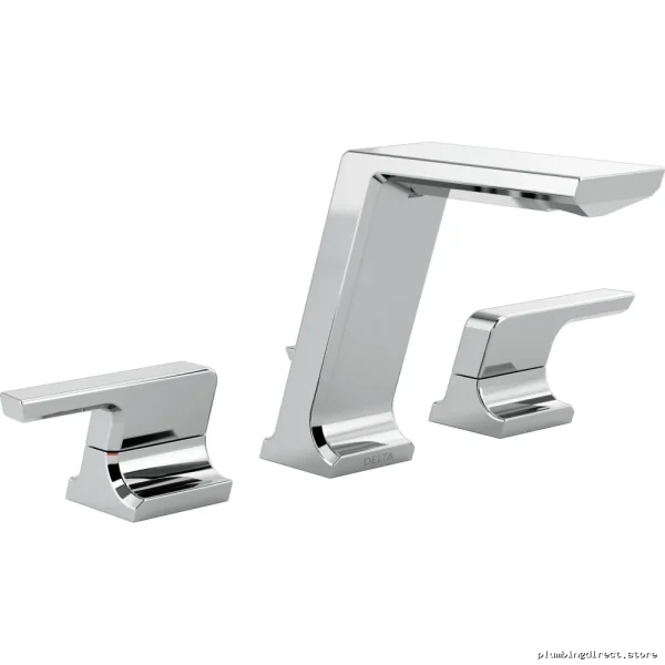 Modern Widespread Bathroom Faucet with Chrome Lumicoat Finish - Delta 3599LF-PR-MPU - Image 2