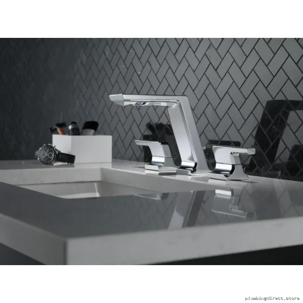 Modern Widespread Bathroom Faucet with Chrome Lumicoat Finish - Delta 3599LF-PR-MPU - Image 3
