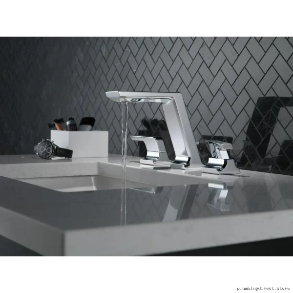 Modern Widespread Bathroom Faucet with Chrome Lumicoat Finish - Delta 3599LF-PR-MPU - Image 4