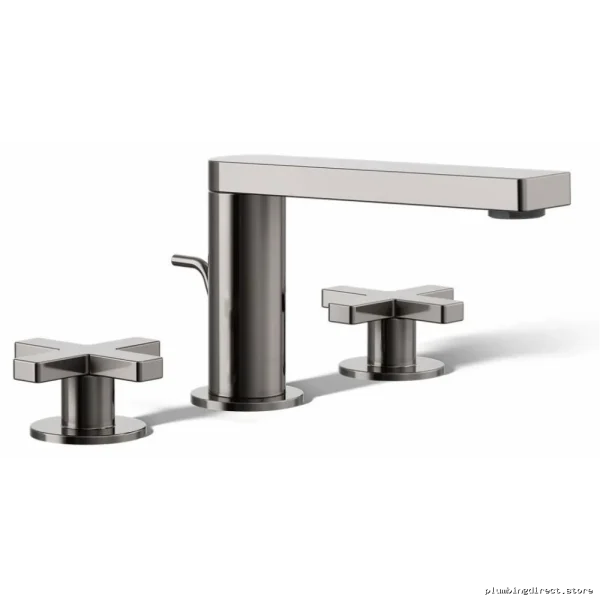 Modern Widespread Bathroom Faucet Cross Handle 1.2 GPM - Vibrant Titanium Finish 73060-3-TT Kohler - Image 3