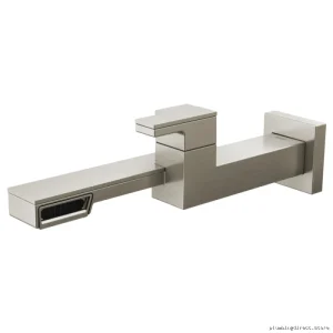 Brizo Modernist Single Hole Wall Mount Faucet Trim - Luxe Nickel T65722LF-NK