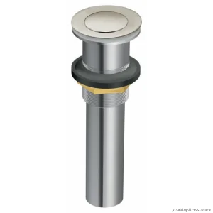 Moen 140780BN Brushed Nickel Pop-Up Drain with No Overflow Design