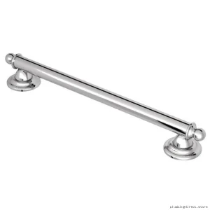 Moen Chrome 18-Inch Grab Bar for Bathroom Safety YG2218CH