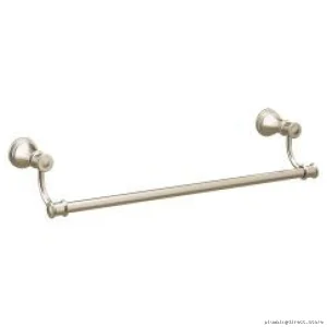 Moen YB6418NL 18-Inch Bath Towel Bar with Polished Nickel Finish