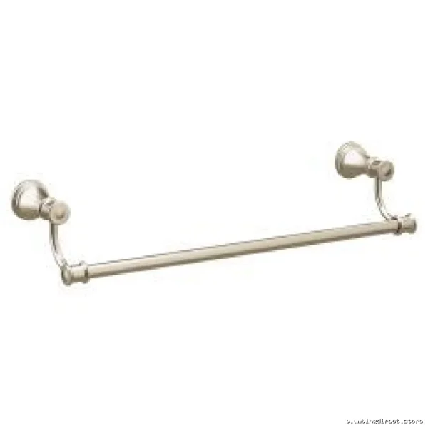Moen YB6418NL 18-Inch Bath Towel Bar with Polished Nickel Finish
