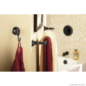 18 Inch Wall-Mounted Towel Rod - Mediterranean Bronze Ellsworth DN9118BRB Moen