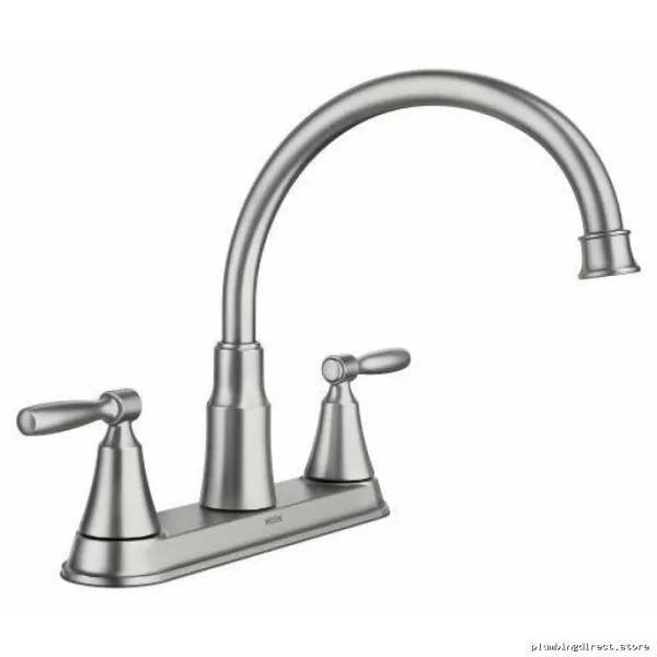 Moen 2-Handle Kitchen Faucet with Spot Resistant Stainless Steel - Image 2
