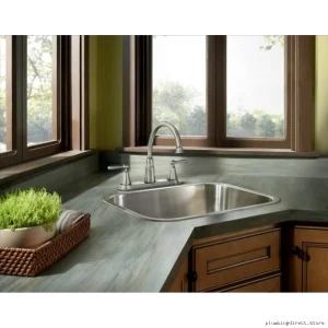 Moen 2-Handle Kitchen Faucet with Spot Resistant Stainless Steel