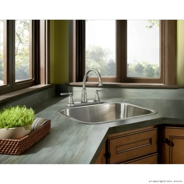 Moen 2-Handle Kitchen Faucet with Spot Resistant Stainless Steel