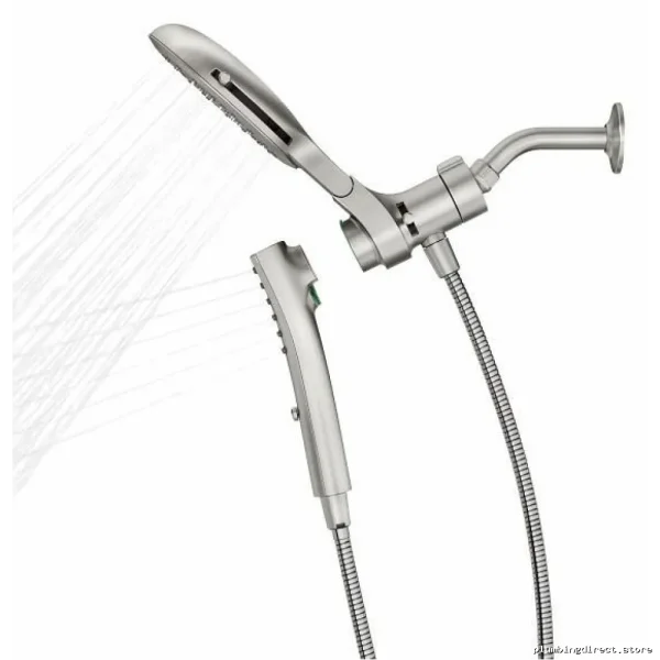 Moen 220C3BN Brushed Nickel Shower Head with Handheld Spray Combo - Image 3