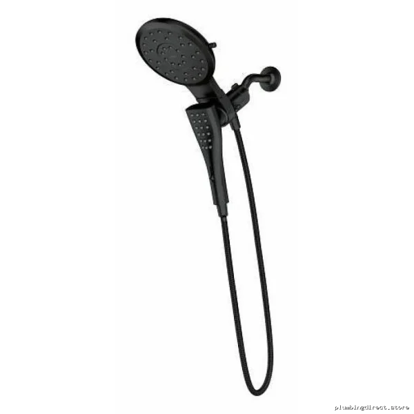 Verso Shower Head & Hand Shower Set - Infiniti Dial, Magnetix Dock | Matte Black Moen 220C3EPBL