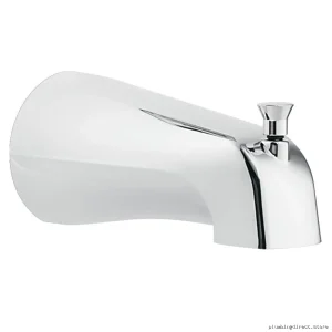 Chrome Tub Spout with Diverter Function for Bathtub - Moen 3801