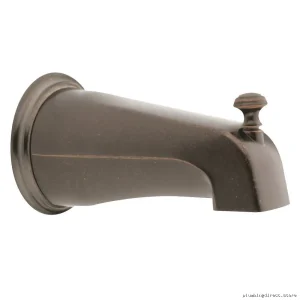 Oil Rubbed Bronze Tub Faucet Diverter Spout with Slip Fit - Moen 3808ORB